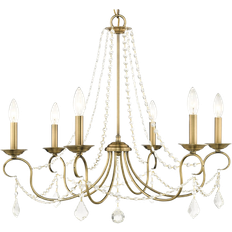 Brass Ceiling Lamps Livex Lighting Pennington Pendant Lamp 28"