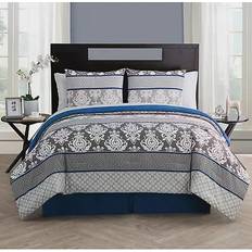 Textiles VCNY Home Beckham Bed Linen Blue (218.4x193cm)