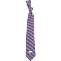 Purple Ties Eagles Wings Gingham Tie - Kansas State Wildcats