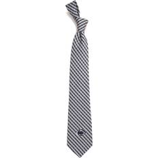 Grey - Men Ties Eagles Wings Gingham Tie - Penn State Nittany Lions