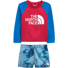 Organic/Recycled Materials UV Clothes The North Face Toddler Long Sleeve Sun Set - TNF Navy Dyed Stripe Print (NF0A53CT)