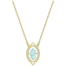 Swarovski Sparkling Dance Necklace - Gold/Green/Transparent