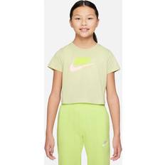 Nike Older Kid's Sportswear Cropped T-shirt - Olive Aura (DA6925-371)