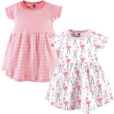 Hudson Baby Cotton Dress 2-pack - Flamingos (10153668)