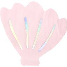 Argent Serviettes en papier PartyDeco 20 Serviettes Coquillage Océan Iridescent