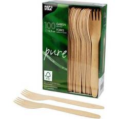 Papstar Holz-Gabeln Pure 165 Mm 1 Stck