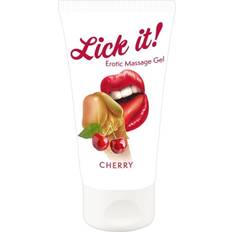 Körsbär Massageoljor Sexleksaker Laid Lick it! Erotic Massage Gel Cherry 50ml