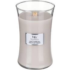Woodwick Tonka & Almond Milk Bougie Parfumée