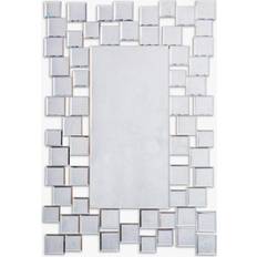 Gallery Direct Regan Medium Rectangle Silver Wall Mirror