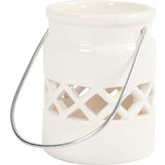 Porcelæn Lanterner Creativ Company H: 8 cm diam. 6,2 cm hvid 2stk Lanterne