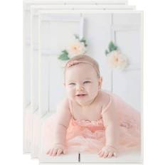 vidaXL Billedrammer 3 stk. til væg bord 21x29,7 cm MDF sølvfarvet Ramme 3stk