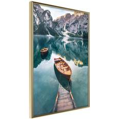 Inredningsdetaljer Arkiio Affisch Boats In Dolomites [Poster] 30x45 Poster