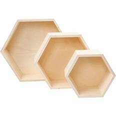 Colgante Cajas y Cestas Creativ Company Hexagonal Caja de almacenamiento 3pcs