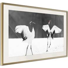 Inredningsdetaljer Arkiio Affisch Dancing Cranes [Poster] 90x60 Poster