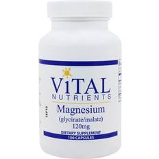 Magnesium 120mg Vital Nutrients Magnesium Glycinate/Malate 120 mg. 100 Capsules 120 pcs