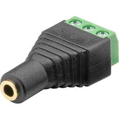3.5 mm. MiniJack hun til 3-pins terminalblok