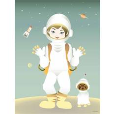 Vissevasse Astronauten Plakat
