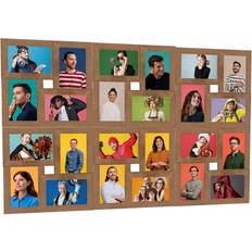 MDF Einrichtungsdetails vidaXL Collage Photo Frame for 24x(13x18 cm) Picture Light Brown MDF Bilderrahmen