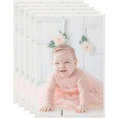 vidaXL billedrammer 5 stk. til væg/bord 21x29,7 cm MDF sølvfarvet Ramme 5stk