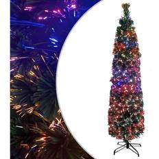 Decoratieve items uitverkoop vidaXL Kunstkerstboom Met Standaard Smal 120 cm Glasvezel