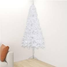 Blanc Décorations de Noël vidaXL Artificiel d'Angle Arbre de Noël 240 cm PVC Sapin de Noël 240cm