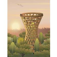 Vissevasse Posters Vissevasse Nature Forest Tower 50x70 cm Poster