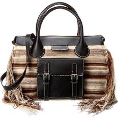 Chloé Edith Large Cashmere & Leather Day Bag NoColor ns