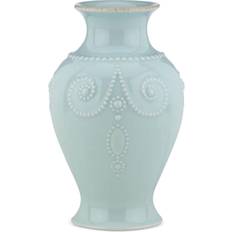 Lenox French Perle Bouquet Ice Blue Vase