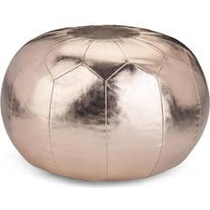 Silver Pouffes Simpli Home Charlize Pouffe 14"