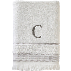 SKL Home Monogram C Bath Towel White (137.16x71.12cm)