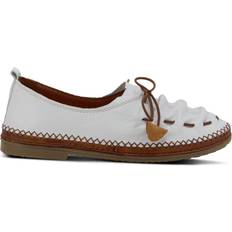 Leather - Women Moccasins Spring Step Berna - White