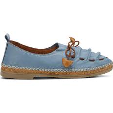 Leather - Women Moccasins Spring Step Berna - Blue