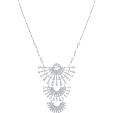 Swarovski Sparkling Dance Dial Up Large Necklace - Silver/Transparent