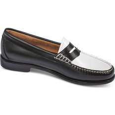 Platform Loafers G.H. Bass Whitney Bax - Black/White Leather