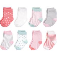 Organic Basic Socks 8-pack - Coral/Mint (10766409)