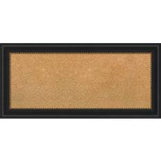 Notice Boards Amanti Art Manhattan Black Framed Cork Board Notice Board 33.9x15.9"