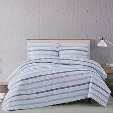 Truly Soft Waffle Quilts Blue, White (228.6x228.6cm)