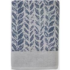 SKL Home Distressed Leaves Bath Towel Blue (137.16x71.12cm)