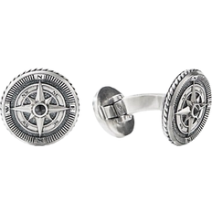 David Yurman Maritime Compass Cufflinks - Silver/Diamonds