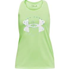 Girls - Sportswear Garment Tank Tops Under Armour Girl's Tech Big Logo Tank Top - Quirky Lime/White (1369904-752)