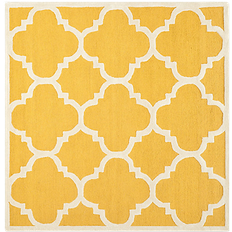 Safavieh Cambridge Collection Beige, Gold 48x48"