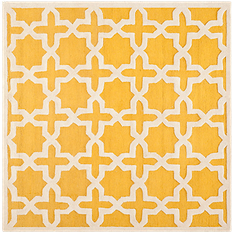 Safavieh Cambridge Collection Beige, Gold 48x48"