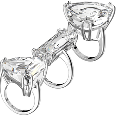 Transparent Parures de bijoux Swarovski Mesmera Cocktail Ring Set - Silver/Transparent