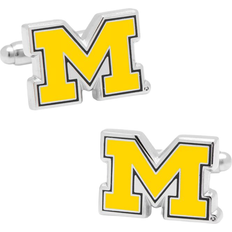 Cufflinks Inc University of Michigan Wolverines Cufflinks - Silver/Yellow