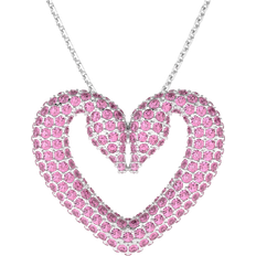 Swarovski Una Pendant Necklace - Silver/Pink