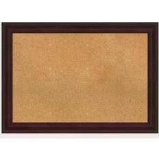 Notice Boards Amanti Art Coffee Bean Brown Framed Corkboard Memo Notice Board 41.1x29.1"