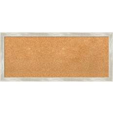 Notice Boards Amanti Art Crackled Metallic Narrow Framed Corkboard Notice Board 29.4x21.4"