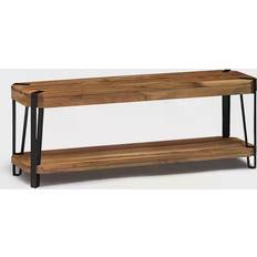 Shelves Settee Benches Alaterre Furniture Ryegate Live Edge Settee Bench 48x19"