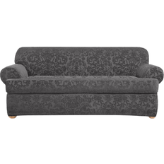 Gray Loose Sofa Covers Sure Fit Stretch Jacquard Loose Sofa Cover Gray