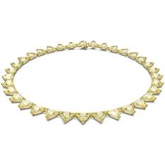 Jaune Colliers Swarovski Ortyx Triangle Cut Necklace - Gold/Yellow